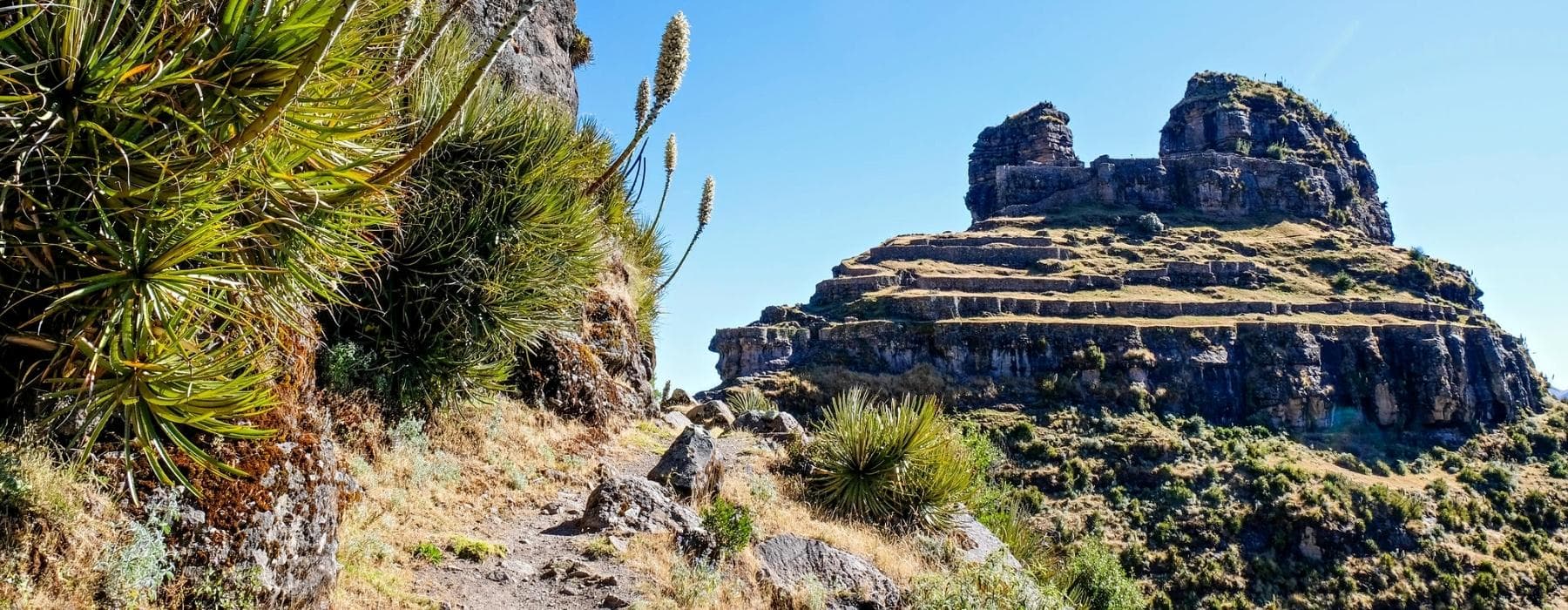 Wanderung zu den Ruinen von Waqrapukara über dem Apurimac Canyon 1 Tag 1