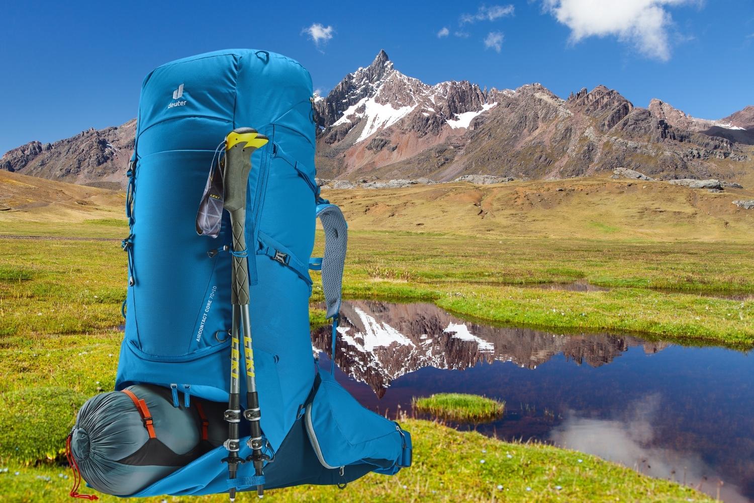 BEST BACKPACK FOR BACKPACKING LONG-TERM: DEUTER AIRCONTACT CORE 70+10