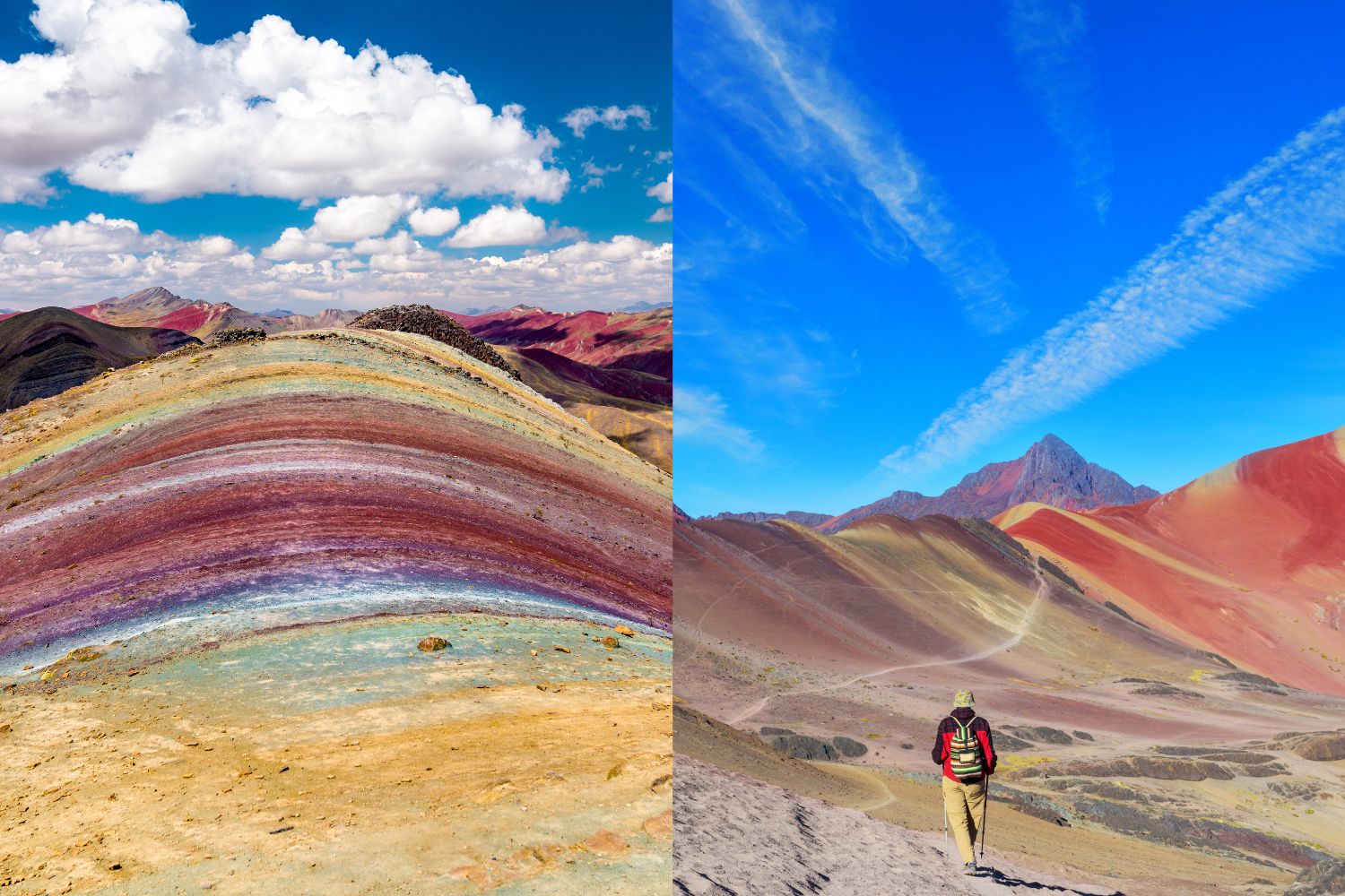 Important differences between Vinicunca and Palccoyo