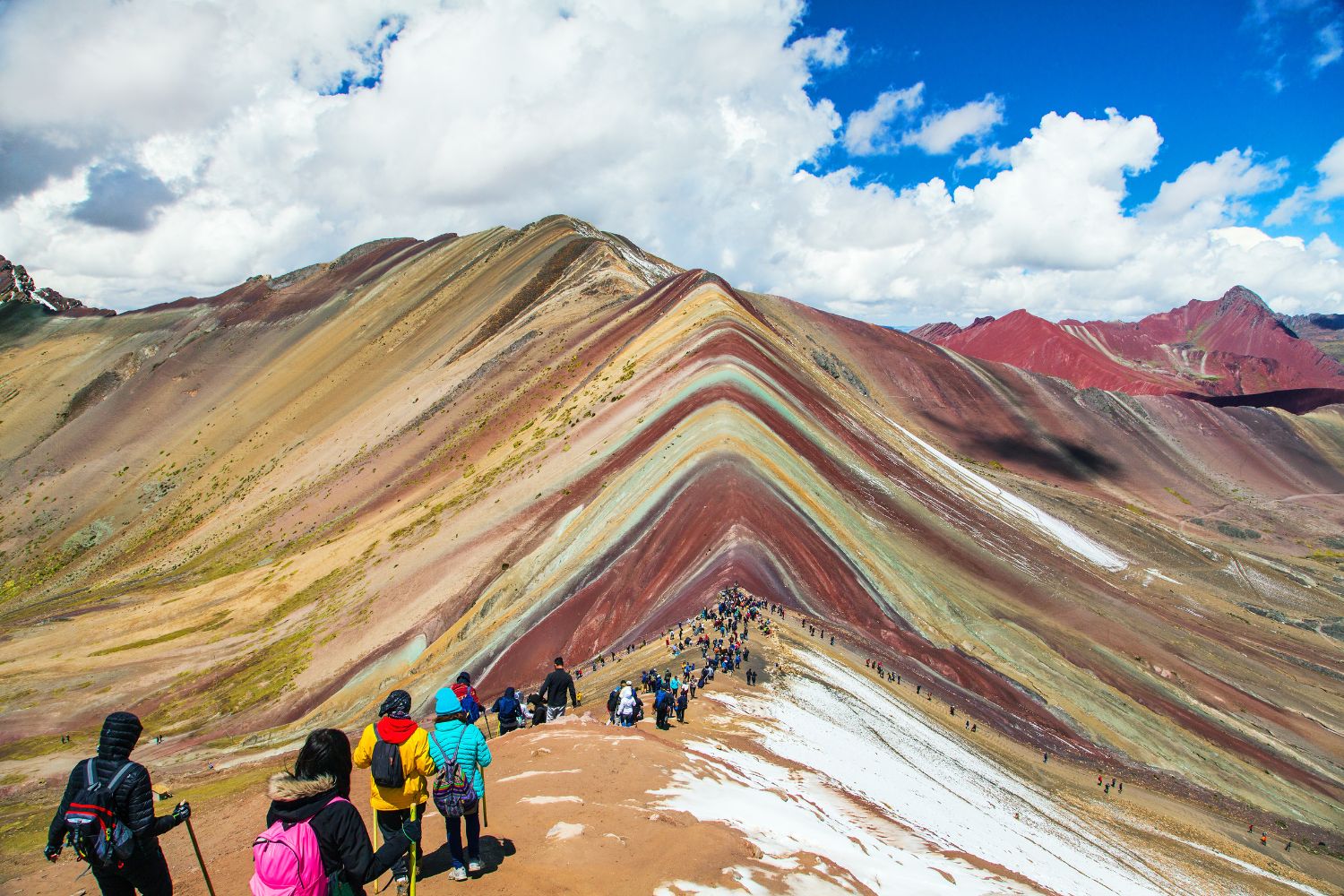 The Vinicunca Rainbow Mountain 