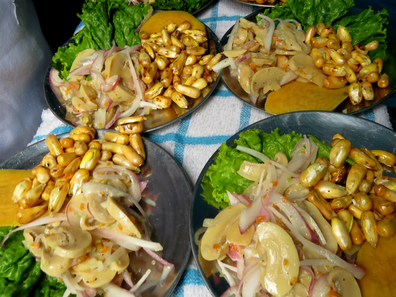 ceviche on inca trail to machu picchu by andean great treks