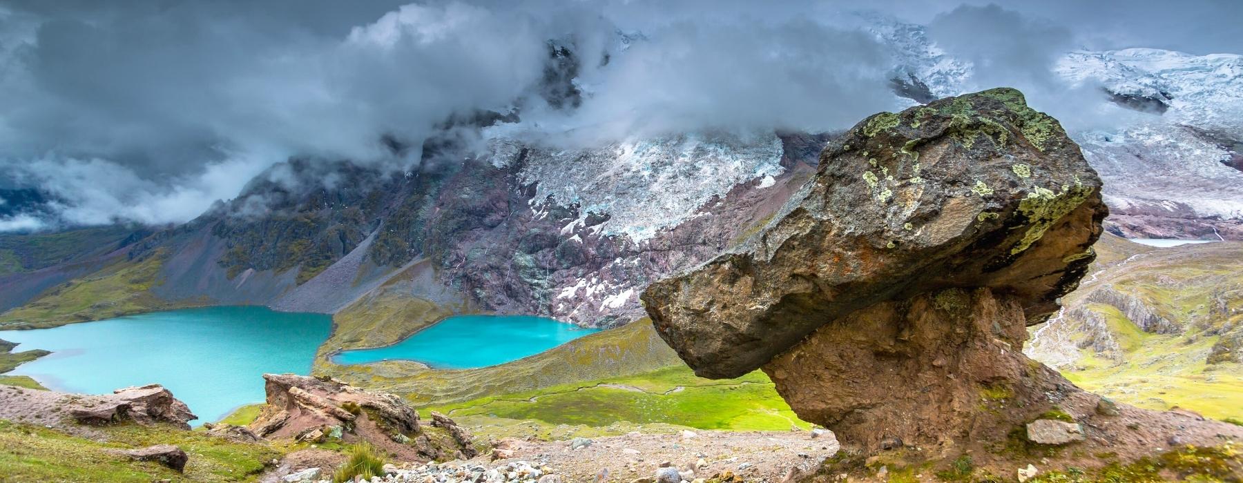 Ausangate Trek Peru und Vinicunca Regenbogen Berge 4 Tage