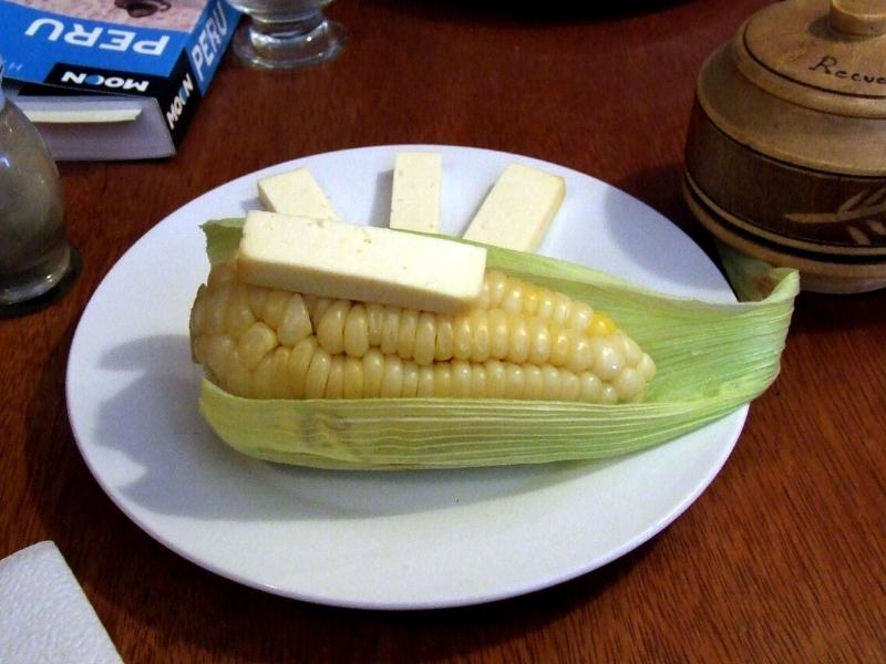 Maïs en épi avec fromage