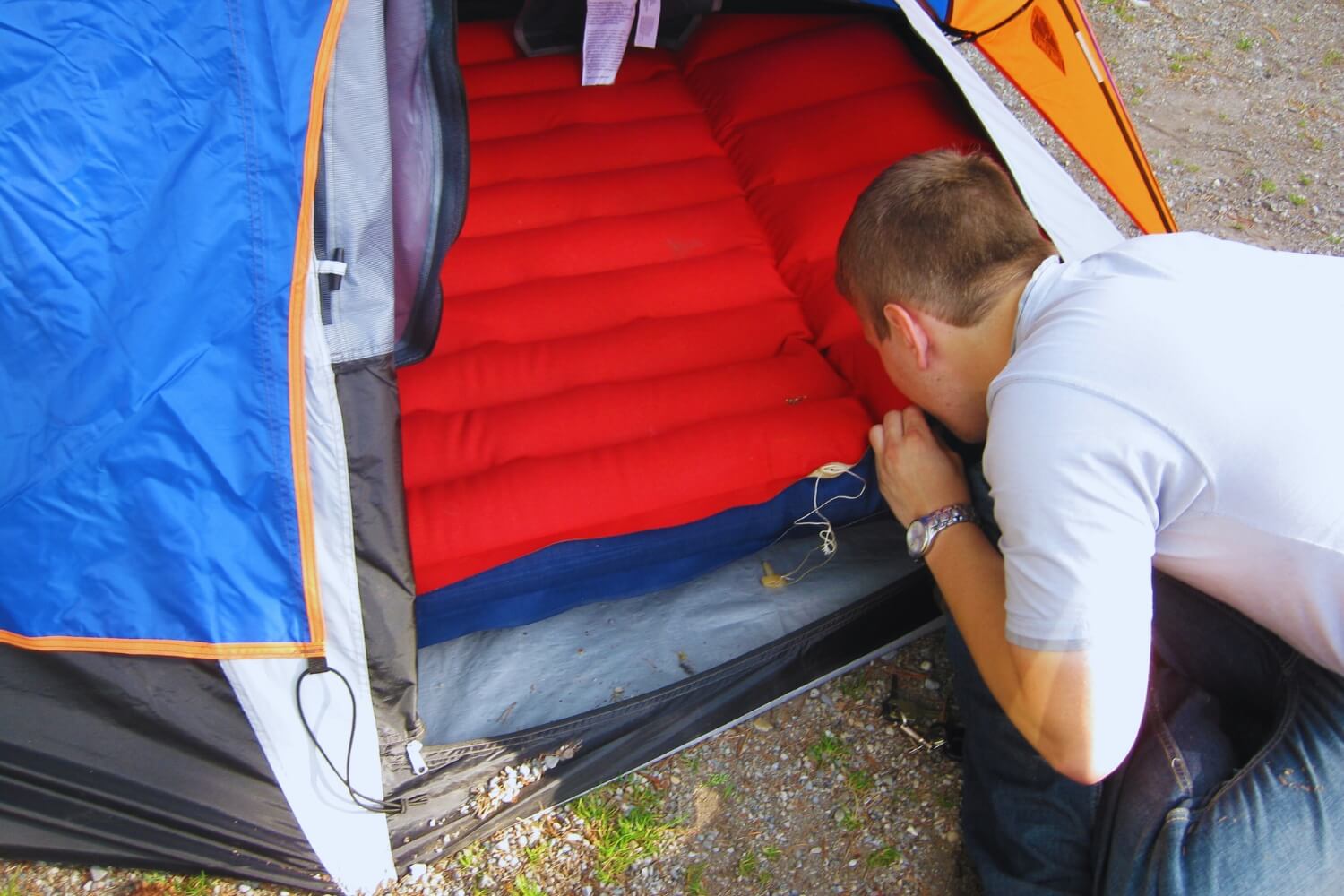 Segunda vida - COLCHÓN HINCHABLE DE CAMPING - AIR SECONDS COMFORT -  EXCELENTE