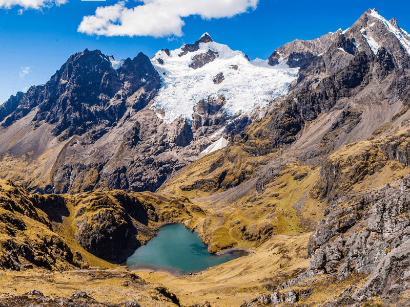 LARES TREK & INCA TRAIL HIKE:  HIKE TO THE PACHAQUTEQ PASS-VILLAGE OF CANCHA CANCHA