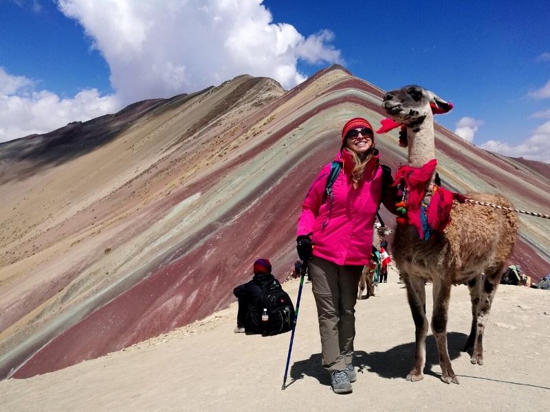 Vinicunca regenbogen berge mit Andean Great Treks