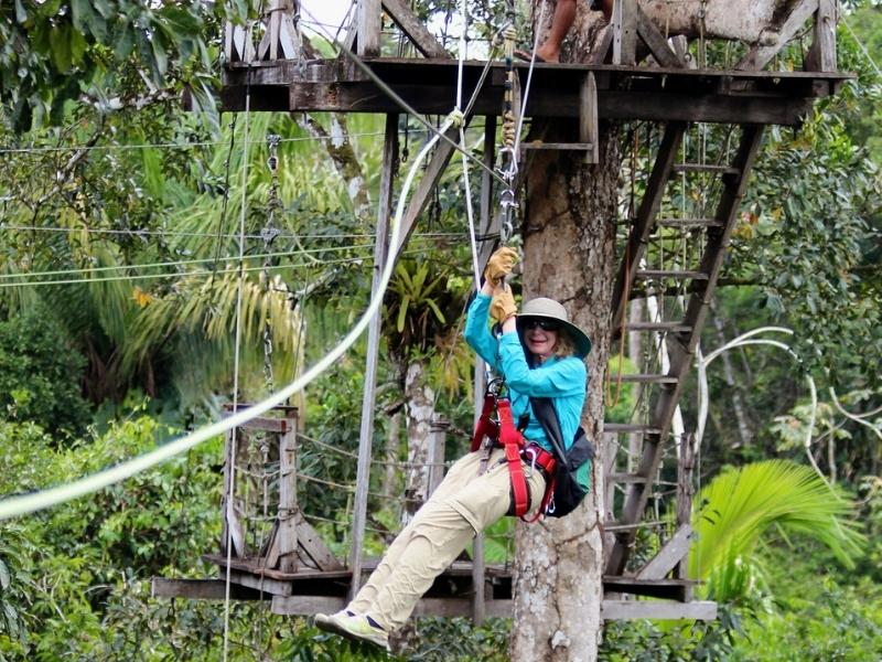 ZIP LINE IN THE TREES (TREE CANOPY TOWERS)